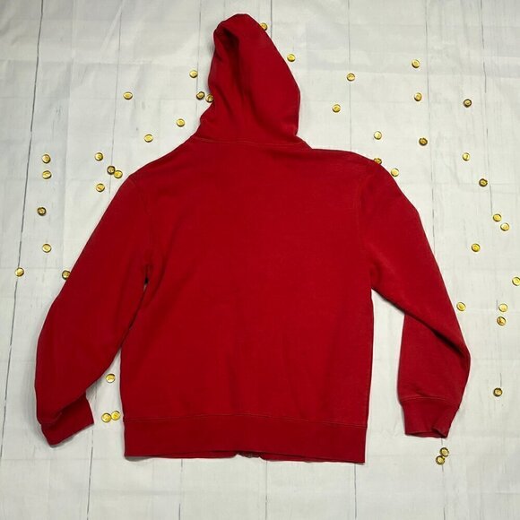 GAP CHL FZ ARCH Modern Red Logo Hooded Fleece Jacket, Sz:  M - Picture 2 of 9